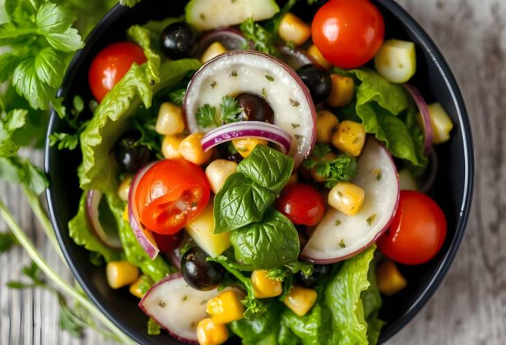 Vibrant Fresh Vegetable Salad A Culinary Joy